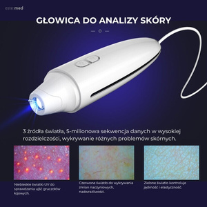 Przenośny analizer skóry- Smart Skin Analysis System este:med