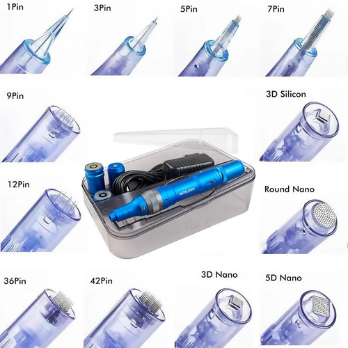 ZESTAW Este:pen Professional Microneedling System- urządzenie do mezoterapii mikroigłowej + 50 sz kartridży