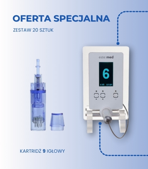 ZESTAW KARTRIDŻ/MODUŁ DO MEZOTERAPII MIKROIGŁOWEJ 9 IGŁOWY 20 SZT