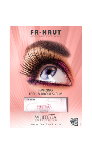 Reklama odżywek do rzęs Amazing Lash & Brow Serum- stand A3 z produktem pokazowym