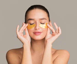 Gold Eye Patches zestaw 5 op - złote płatki na okolicę oczu 2 szt