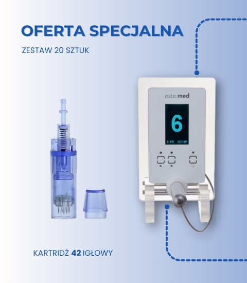 ZESTAW KARTRIDŻ/MODUŁ DO MEZOTERAPII MIKROIGŁOWEJ 42 IGŁOWY 20 SZT