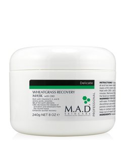 WHEATGRASS RECOVERY MASK WITH CBD 240g- maska łagodząca z CBD i trawą pszeniczną